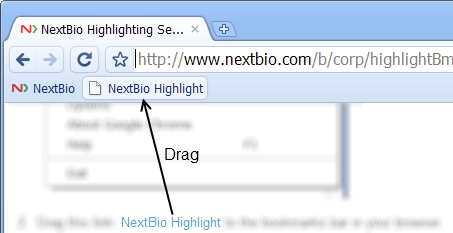 drag the link to the toolbar